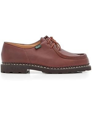 Paraboot Logo-Detail Boat Shoes - Brown