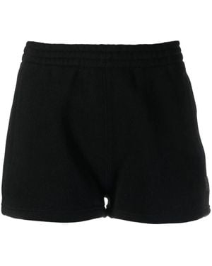 Alexander Wang Logo-Embroidered Track Shorts - Black