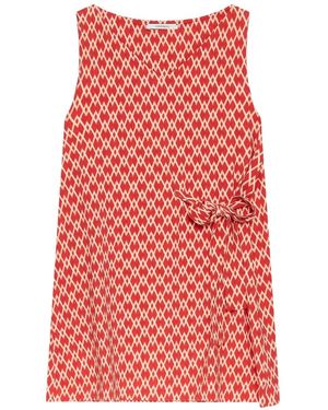 Maliparmi V-Neck Top - Red