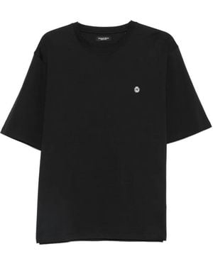 Stefano Ricci Logo-Plaque T-Shirt - Black