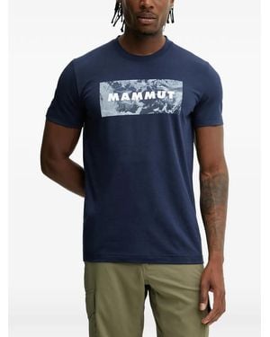 Mammut Trovat Logo-Print T-Shirt - Blue