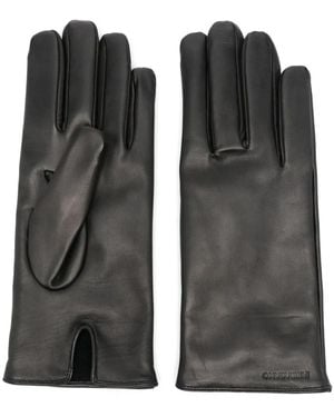 Ferragamo Leather Gloves - Black