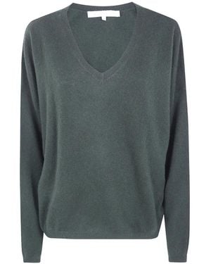 ABSOLUT CASHMERE Alicia V-Neck Cashmere Jumper - Green