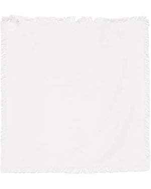 Bompard Pañuelo De Sarga Cuadrado - Blanco