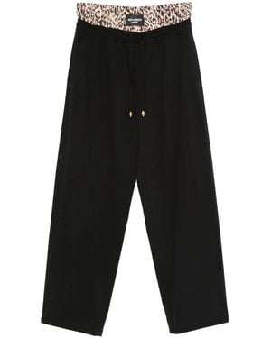 Just Cavalli レオパード パンツ - ブラック
