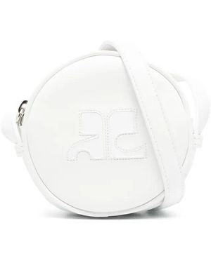 Courreges Reedition Circle Cross Body Bag - White