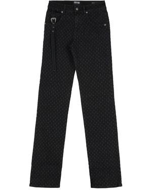 Versace Jeans Couture High-Rise Trousers - Black