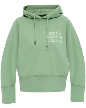 DSquared² Sudadera con capucha y texto - Verde