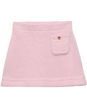 Prada カシミア ミニスカート - ピンク