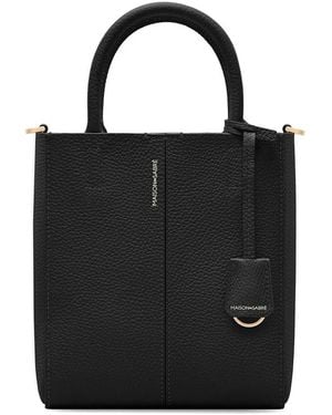 Maison De Sabre Mini Leather Tote Bag - Black