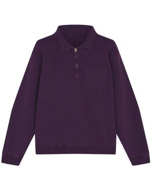 Fortela Pullover Mit Reißverschlusstasche - Lila