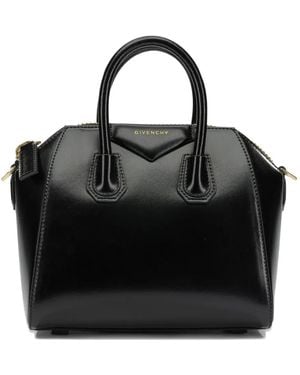 Givenchy Mini Antigona Leather Tote Bag - Black