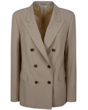 Tagliatore Double-Breasted Blazer - Natural