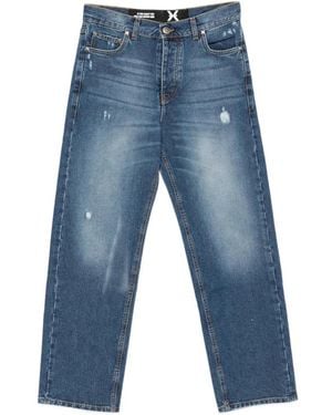 John Richmond Distressed Faded Jeans - Blue