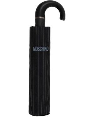 Moschino Parapluie À Fines Rayures - Black