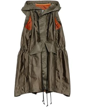 Sacai Hooded Jacket - Green