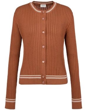 Tod's Cárdigan De Canalé - Marrón