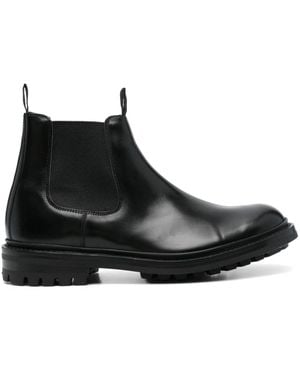 Tricker's Smooth Leather Chelsea Boots - Black