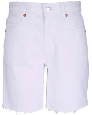 AG Jeans Logo-Patch Shorts - Blue