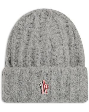 Moncler Berretto Con Applicazione - Grigio