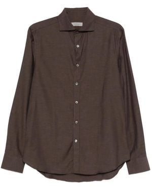 Canali Buttoned Shirt - Brown