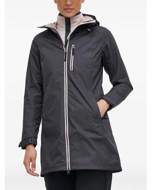 Helly Hansen Zipped Hooded Raincoat - Gray