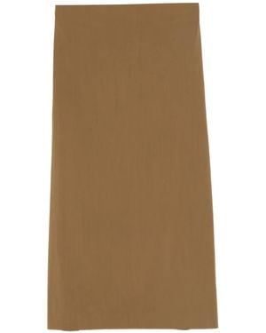 Alberta Ferretti Elastan Skirt - Natural