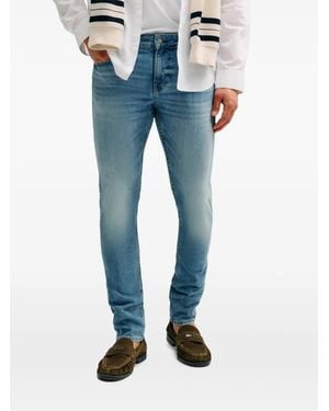 Guess Miami Jeans Mit Logo-Schild - Blau