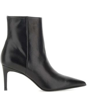 Sergio Levantesi Pointed-Toe Ankle Boots - Black