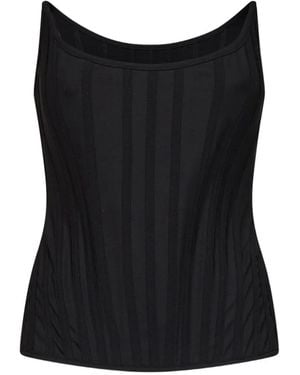 GIUSEPPE DI MORABITO Strapless Boned Top - Black
