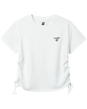 Izzue Drawstring-Details T-Shirt - White