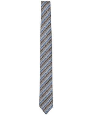 Missoni Zigzag Silk Tie - White