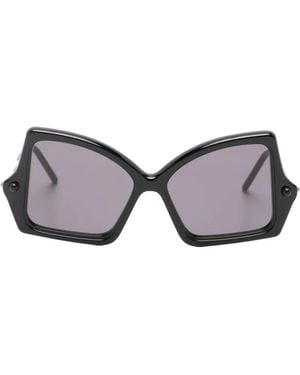 Kuboraum Maske P30 Geometric-Frame Sunglasses - Grey