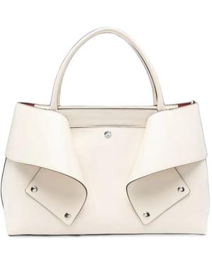 TOTEME Mercer Leather Tote Bag - White