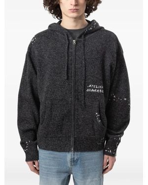 DOMREBEL Hoodie Renegade Zippé - Black