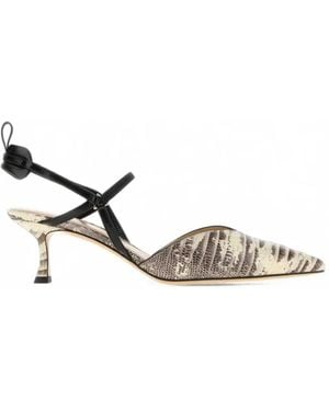 Fendi Very Colibrì Animal-Print Pumps - White