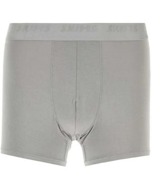 Skims Logo-Waistband Boxers Pack (Pack Of Three) - Grey