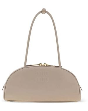 Miu Miu Beau Shoulder Bag - Natural