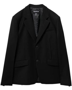 Adererror Logo-Embroidered Single-Breasted Jacket - Black