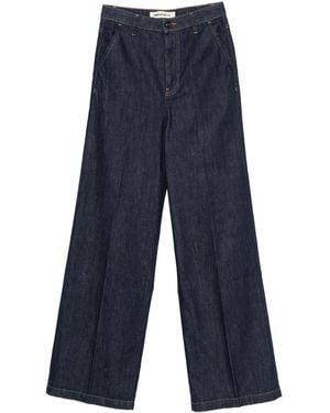 Semicouture Vaqueros De Talle Alto - Azul