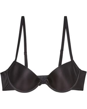 Fleur du Mal Le Stretch Gloss Bra - Black