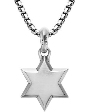 David Yurman Star Of David チャーム スターリングシルバー - ホワイト