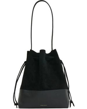 Mansur Gavriel Cabas Drawstring Bucket Bag - Black