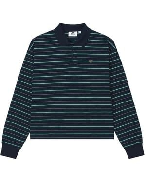 Chocoolate Striped Polo Top - Blue