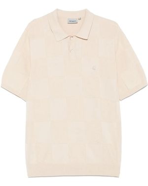 Carhartt Checker ポロシャツ - ホワイト