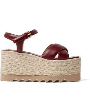 Stella McCartney Sandalias Elyse Con Plataforma Y Tiras Cruzadas - Marrón