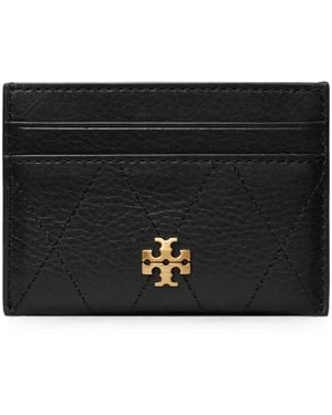 Tory Burch Charlie Quilted Card Case - Black