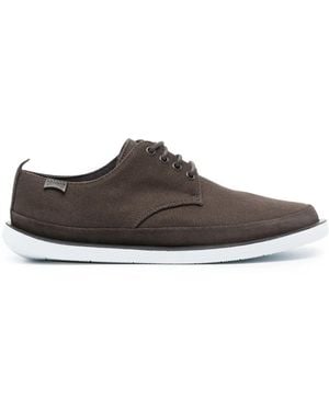 Camper Wagon Derby-Schuhe mit Logo-Applikation - Braun
