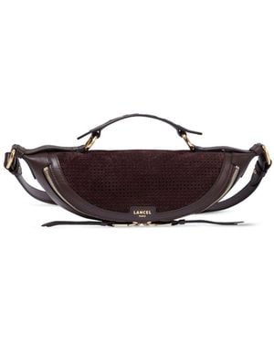 Lancel Small Origami Perforated Crossbody Bag - Brown