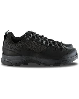 Salomon X-Alp Alpine Echoes Lace-Up Low-Top Sneakers - Black